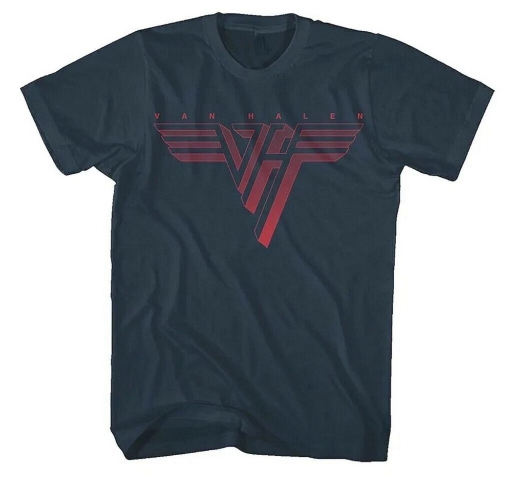 HOT!Van Halen T Shirt Classic Logo Blue T Shirt, Size S to 5XL