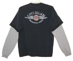 Sz XL “American Motorcycle Mfg Co” T-Shirt w/ Set-In Sleeves BARTELS’ CHOPPERS