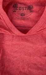 Costa Del Mar T-Shirt Top Men’s Size M Long Sleeve Logo 100% Cotton Red Blue