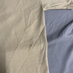 Vintage 90s Hanes Heavyweight Blank Tan Beige T Shirt Size Medium Made In USA