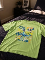 Bigdude Summertime Crew Neck T-Shirt Lime Green