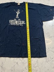 Same Shirt Different Day Graphic T-Shirt 2XL Blue Humor Funny Casual Tee