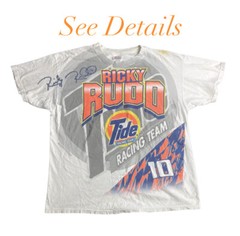 Vintage 90’s Ricky Rudd #10 Tide Racing Team HUGE Graphics T Shirt XL 1998