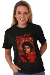 Michael Jackson Thriller King of Pop Star Womens or Mens Crewneck T Shirt Tee