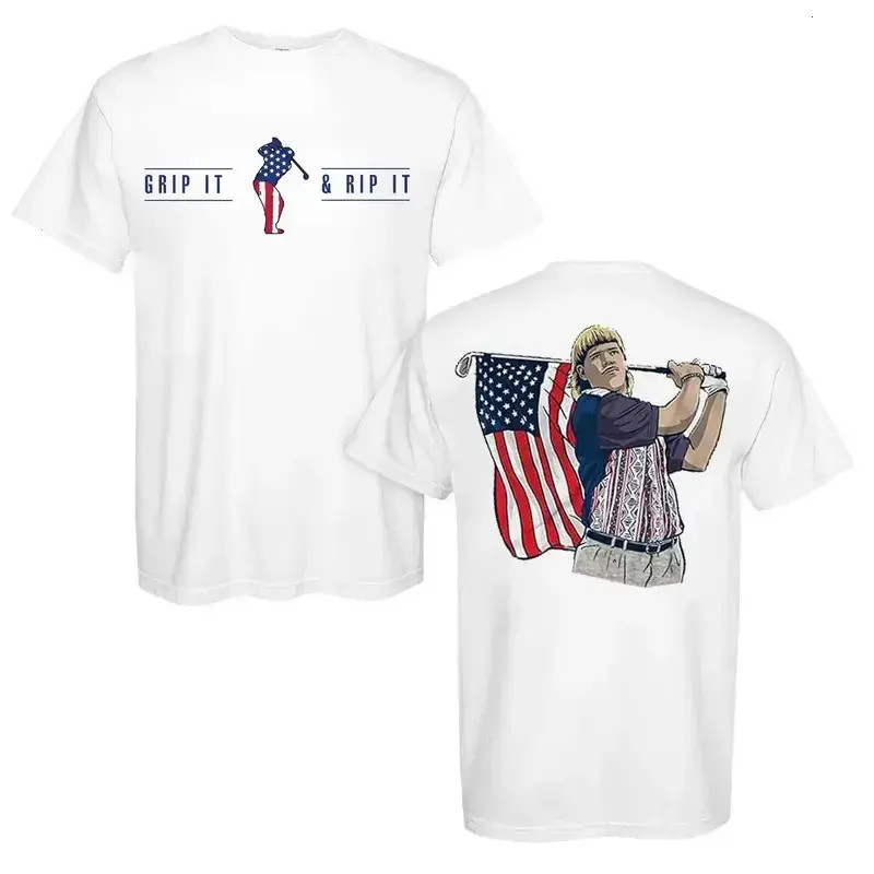 John Daly Grip It And Rip It Short-Sleeve Casual Soft Stylish Cotton