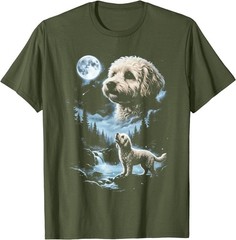 Maltipoo Howling to the Moon T-Shirt
