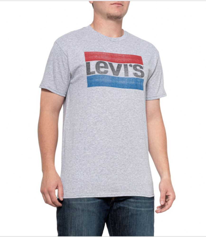 Levis Mens T-Shirts Short Sleeve Graphic Logo Cotton Crew Neck Tee New M L Xl