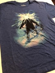 The Thing Drew Struzan graphic art size LG blue tshirt Fright Rags scifi horror