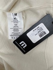 NWT Travis Mathew Salt Spray T-Shirt Mens XL Beige Palm Trees Short Sleeve