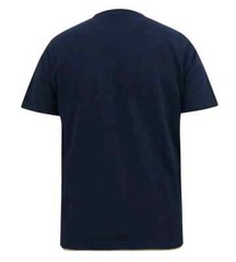 D555 Duke Big Mens Navy Waffle Textured T-Shirt 2XL 3XL 4XL 5XL 6XL (601613)