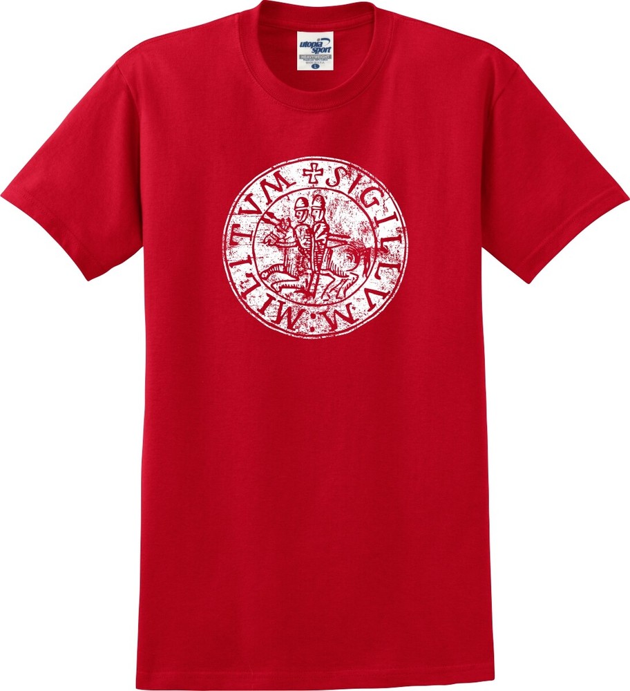 Distressed Seal of The Knights Templar Unisex T-Shirt (S-5X)