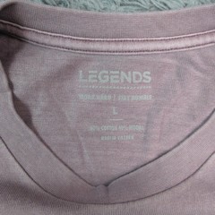 LEGENDS Shirt Mens L Purple Crew Neck Short Sleeve Tagless Cotton Modal NWT