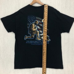 In Memory Of Our Fallen Heroes Military Soldier Mens Black Graphic T Shirt