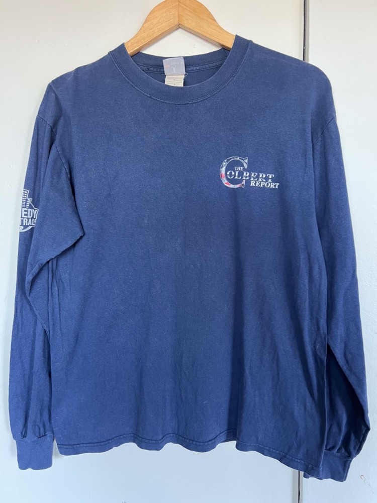 Vintage Authentic Long Sleeved THE COLBERT REPORT – Comedy Central Shirt, Medium