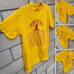 Vintage 1979 Cupertino High School Pioneers Class Of 79 T Shirt 70s 1970s Size M