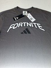 NEW Adidas Fortnite Gradient T Shirt JX8729 Men’s Size Medium Grey Black White