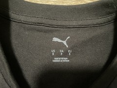 PUMA PumatechX Boxy Mens Sz S Graphic Crew Neck Short Sleeve T-Shirt Black Y2k