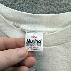 Vintage Murina Shirt Adult One Size White Oversized Sleep Shirt Nature 1990s