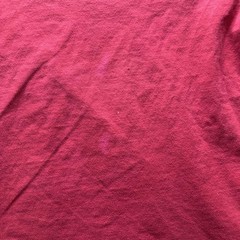 Vintage Blank Shirt Mens Large Red Solid Crew Neck Logo Tee Casual Basic Classic