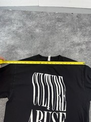 Culture Abuse T-Shirt Mens Size Medium Black Graphic Print Short Sleeve