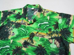 Vintage Rina Hawaiian Button Shirt Bahamas Tropical Islands Mens XXL Terivoile
