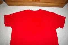 DC COMICS SHAZAM Men’s XL Short Sleeve Red Super Heroes Logo T-Shirt NEVER WORN!