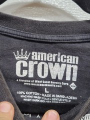 American Crown Large L Kentucky Black White All Over Map Print KY Tshirt Tee