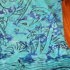Vintage Disney Blizzard Beach Tee XL Walt Disney World Theme Parks 90s AOP Rare