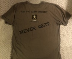 Vintage U.S Army Veteran T-Shirt XL Small Hole As Seen In Last Picture