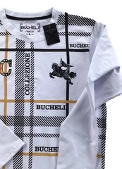 Men’s Long Sleeve Bucheli T Shirt,Italian Style,Cotton,Stretch S to XL….A11.A