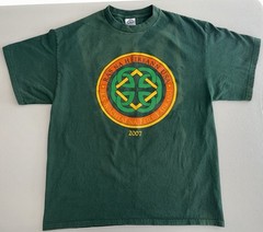 Rás na hÉireann USA 5K event green t-shirt 2007 Adult Size Large Somerville, MA
