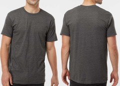 Mens Heavyweight Heathered Blended Jersey Tee Pre-Shrunk Soft T-Shirt XS-3XL NEW
