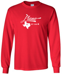 Plano Texas State T-Shirt Long Sleeve Graphic Tees Unisex Apparel Design