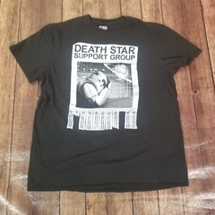 Star Wars Mens Shirt Black Size L Large Darth Vader Death Star Support Group