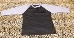 3 Packs Men’s 3/4 Sleeve Crew Neck Raglan Jersey Baseball Tee Shirts Size L