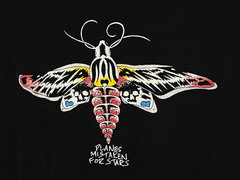 PLANES MISTAKEN FOR STARS Rare MOTH Band T-shirt Black Cotton Sz M No Idea
