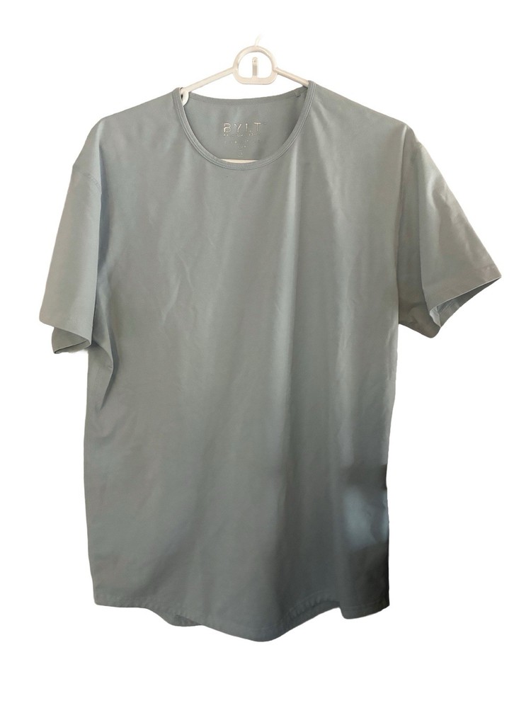 BYLT Drop-Cut LUX T-Shirt Mens L Black Premium Stretch Wrinkle Resistant Tee