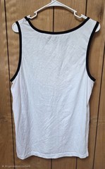 Tony Hawk Men’s Sleeveless Crew Neck Mesh Tank Bear Graphic White/Black XL