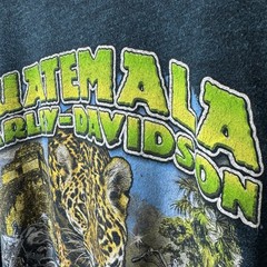 Harley Davidson T-Shirt Cheetah Biker Motorcycles Guatemala Lizard Men Sz L