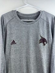Adidas x Texas State Bobcats Football Men’s 2XL Climalite L/S Training T-Shirt