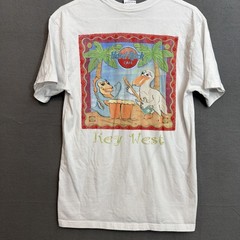 PacSun X Hard Rock Cafe Shirt Adult Small White Key West Vacation Mens