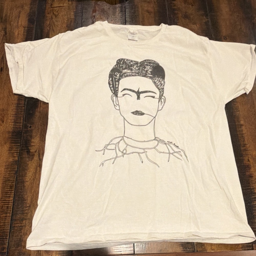 Frida Kahlo Portrait T-Shirt Adult Unisex Size Large