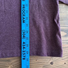G.H. Bass Long Sleeve Tee Mens XL Purple Crew Neck Casual Basic Cotton Blend