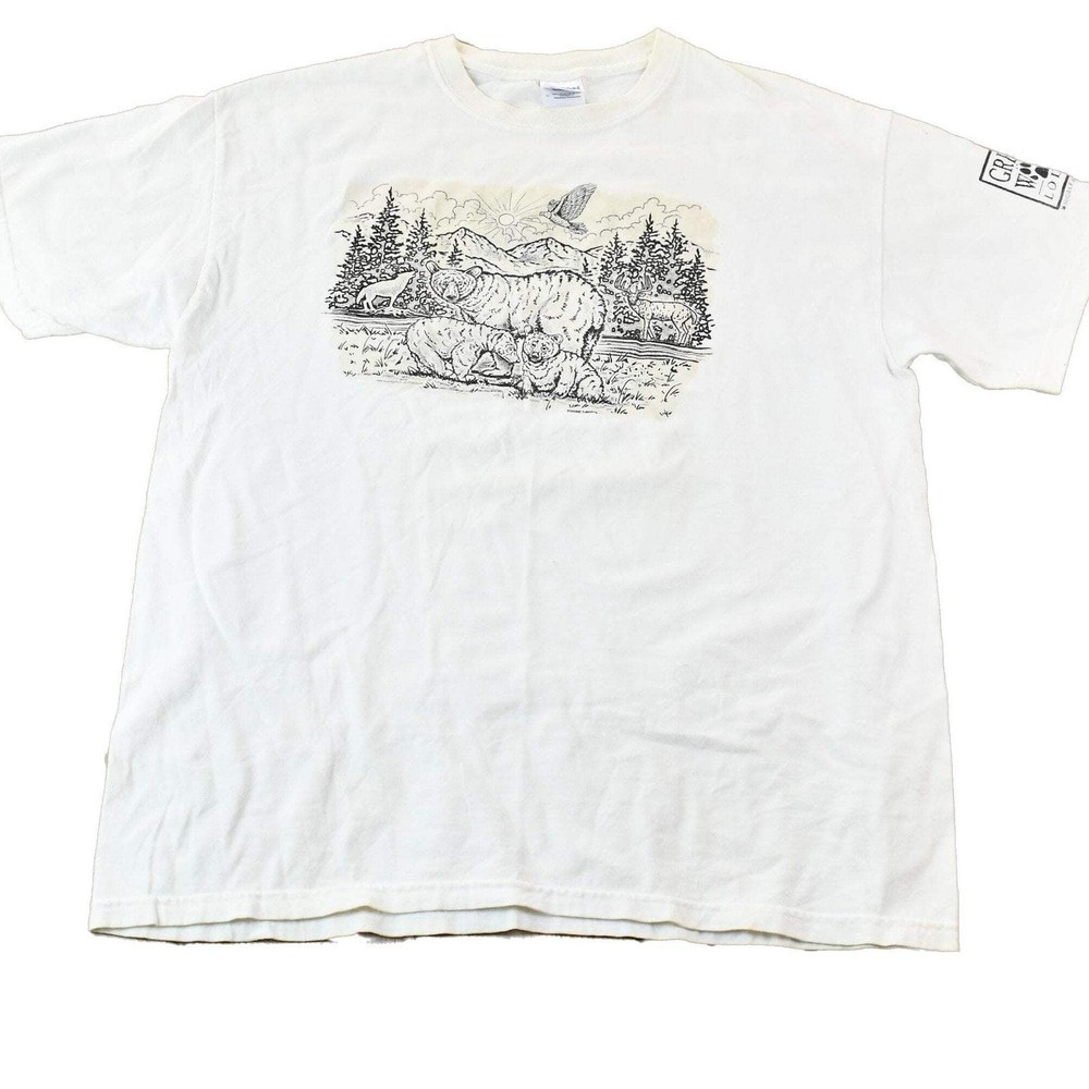 Vintage 1990s Great Wolf Lodge Niagara Falls Canada Single Stitch Souvenir Graph