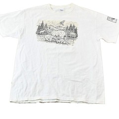 Vintage 1990s Great Wolf Lodge Niagara Falls Canada Single Stitch Souvenir Graph