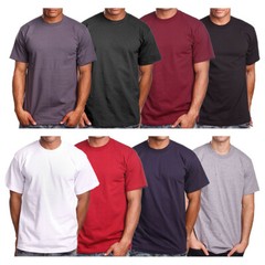 PRO 5 Super Heavy Men’s Short Sleeve Crew Neck T-Shirt