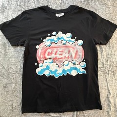 Headgear Classics Men’s T-Shirt Black M CLEAN Soap Bubble Graphic Cotton Tee