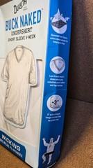 Duluth Trading Co Men’s White Go Buck Naked Performance Crew Undershirt Size XL