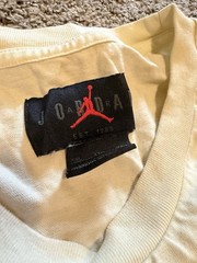 Air Jordan Mens 23 Engineered Statement SS Beige Drawstring Tee 2XL TSHIRT