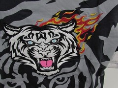 Members Only Black Short Sleeve Tiger Patch Tee Mens T-Shirt 2XL Black Steel NWT